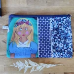 Grande trousse Alice avec du liberty et des croix basques